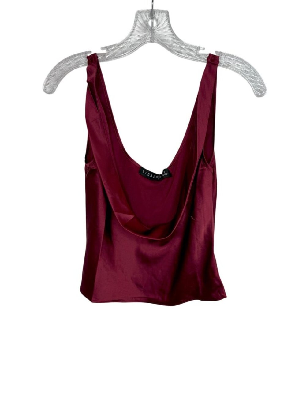 LIONESS Delilah Top in Burgundy NWT - Size Small - Picture 2 of 9